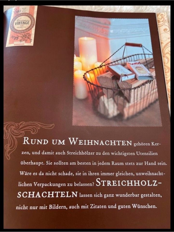 Buch Christmas Vintage Weihnachten Deko Busse Seewald in Falkensee