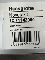 Hansgrohe NOVUS 70 Bidet Armatur unbenutzt neuwertig Schleswig-Holstein - Fiefbergen Vorschau