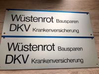 Wüstenrot und DKV Hinweisschild, 2 x, Alu - neu! Saarland - Merzig Vorschau