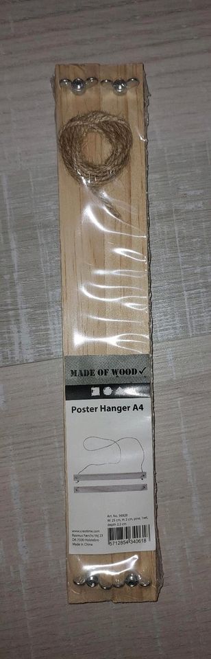 Poster Hanger / Hänger A 4 Holz DIY in Eching (Niederbay)