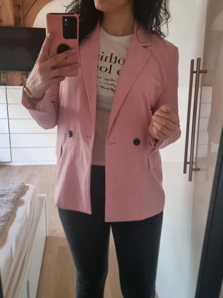 Oversize Blazer rosa pink Bershka Gr M 36 38 Köpfe in Bielefeld