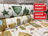 Ramadan Oriental Panama Stoffe Laterne festliches Muster 180cm VERSANDFREI Baumwollstoff Stoffe Meterware ab 50cm Baumwolle Bastelstoffe Hochwertige Patchwork Basteln Dekostoffe Deko Stoff Öko-Tex Leipzig - Holzhausen Vorschau