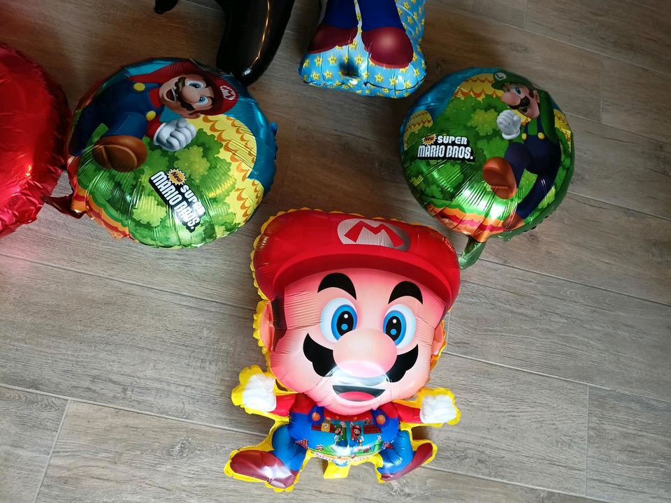 Luftballons Super Mario Geburtstag in Ötigheim