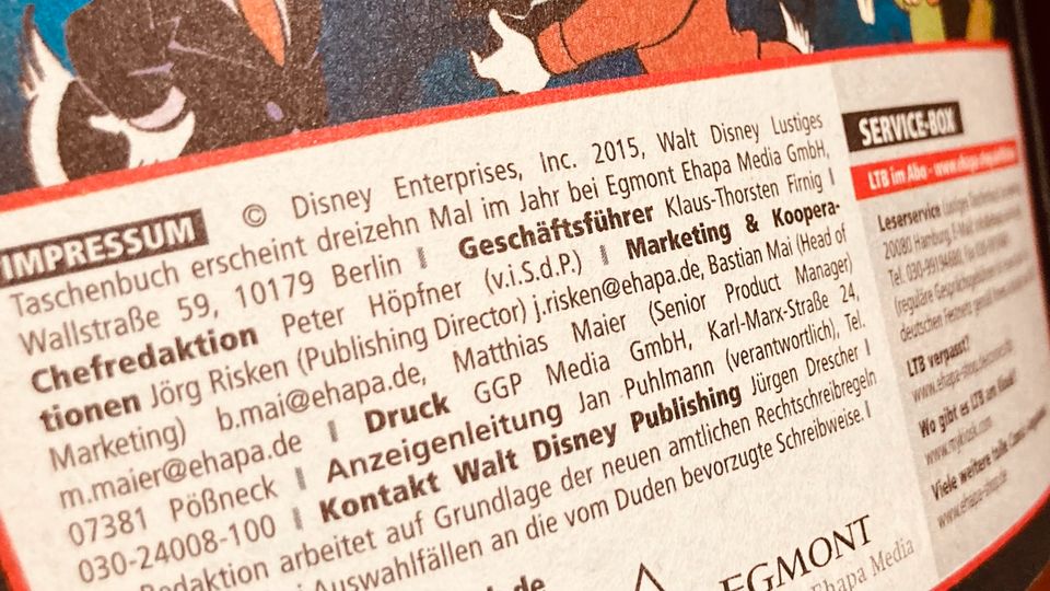 LTB Die Jagd nach dem Falken • Donald Duck Comic v. 2015 in Frankfurt am Main