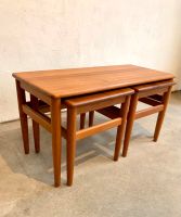 Glostrup Satztische Couchtisch Vintage teak 60e 70er Tisch Hocker Hessen - Neu-Isenburg Vorschau