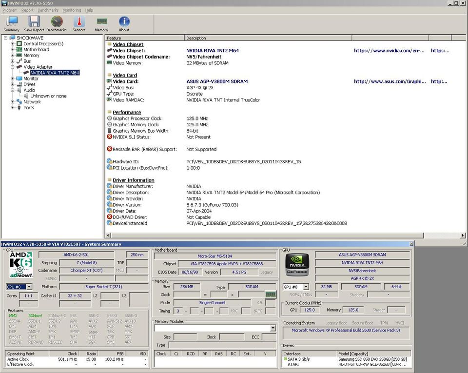 Asus AGP-V3800/32M Grafikkarte AGP4x 32MB VGA in Eggenfelden