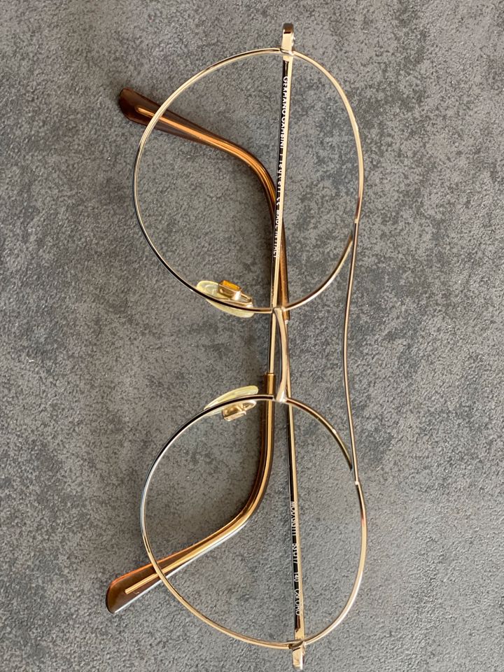Neu: Damen Design Brille Brillengestell Gold Metall in Weilheim i.OB