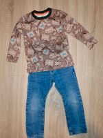 Set Jeanshose & Langarmshirt Gr. 92, Dinosaurier- Print Nordrhein-Westfalen - Billerbeck Vorschau