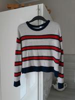 H&M Pullover grau/rot/blau in Gr. M (eher S) Saarland - Wadgassen Vorschau