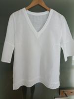 MoP Damen Leinenbluse halbarm weiß Hessen - Kriftel Vorschau