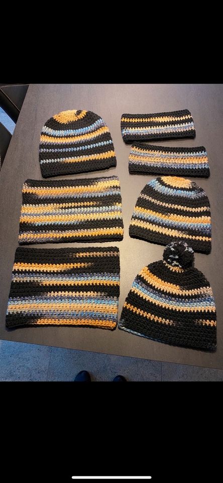 Woll Mütze Beanie Schal Stirnband  Loop schwarz Damen Herren Neu in Waren (Müritz)