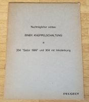 Peugeot 204 304 - Nachträglicher Einbau einer Knüppelschaltung Eimsbüttel - Hamburg Rotherbaum Vorschau