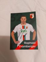 Autogrammkarte von Raphael Framberger Bundesliga Augsburg Bayern - Günzburg Vorschau