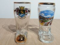 Andenken Souvenir Glas Gläschen Stiefel - Remich + Bacharach Hessen - Pfungstadt Vorschau