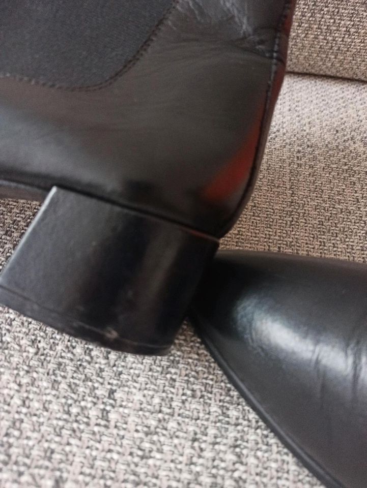 Horsch ankle boots 44 stiefeletten Leder schwarz Übergröße in Köln