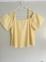 Schulterfrei Off Shoulder Bluse Top Volant Rüschen gelb S/M 36/38 Baden-Württemberg - Buchen (Odenwald) Vorschau