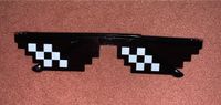 Schnelle Brille, Minecraft Sonnenbrille, Schwarz, eckig Baden-Württemberg - Gerstetten Vorschau