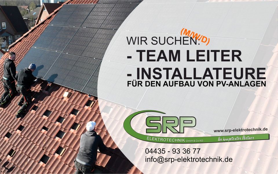 Elektrohelfer zum Aufbau von Photovoltaikanlagen in Cloppenburg