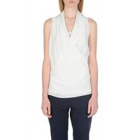 STEFANEL Modal Jersey Blusentop Shirt weiß Gr. M 38 Top Hessen - Kassel Vorschau