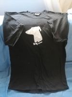 T-shirt schwarz mit weissem Windhundkopf Hessen - Niddatal Vorschau