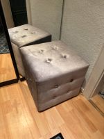 Hocker Sitzbank Flur pouf Westwing Silber lila elegant samt Trend Niedersachsen - Braunschweig Vorschau