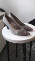 Gabor Vintage Wildleder Pumps silbergrau taupe elegant Lack Walle - Steffensweg Vorschau