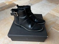 Stiefeletten Schwarz Gold Leder Gr.40 Nordrhein-Westfalen - Rheine Vorschau