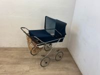 #A DDR Puppenwagen Kinderwagen blau Ostalgie Stoff Spielzeug Baby Sachsen - Burgstädt Vorschau