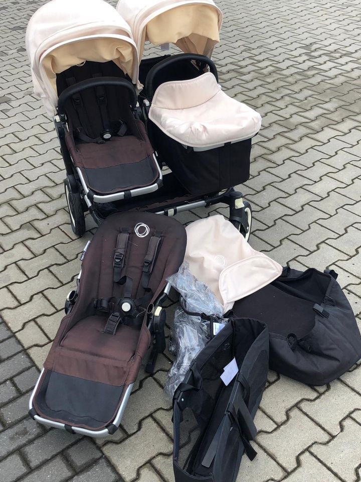 Bugaboo Donkey Zwillingswagen mit Zubehör in Aurachtal