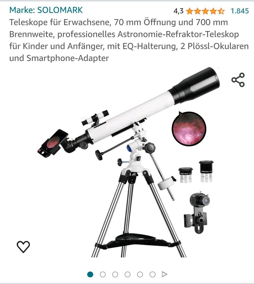Teleskop für Erwachsene und Jugendliche in Preußisch Oldendorf