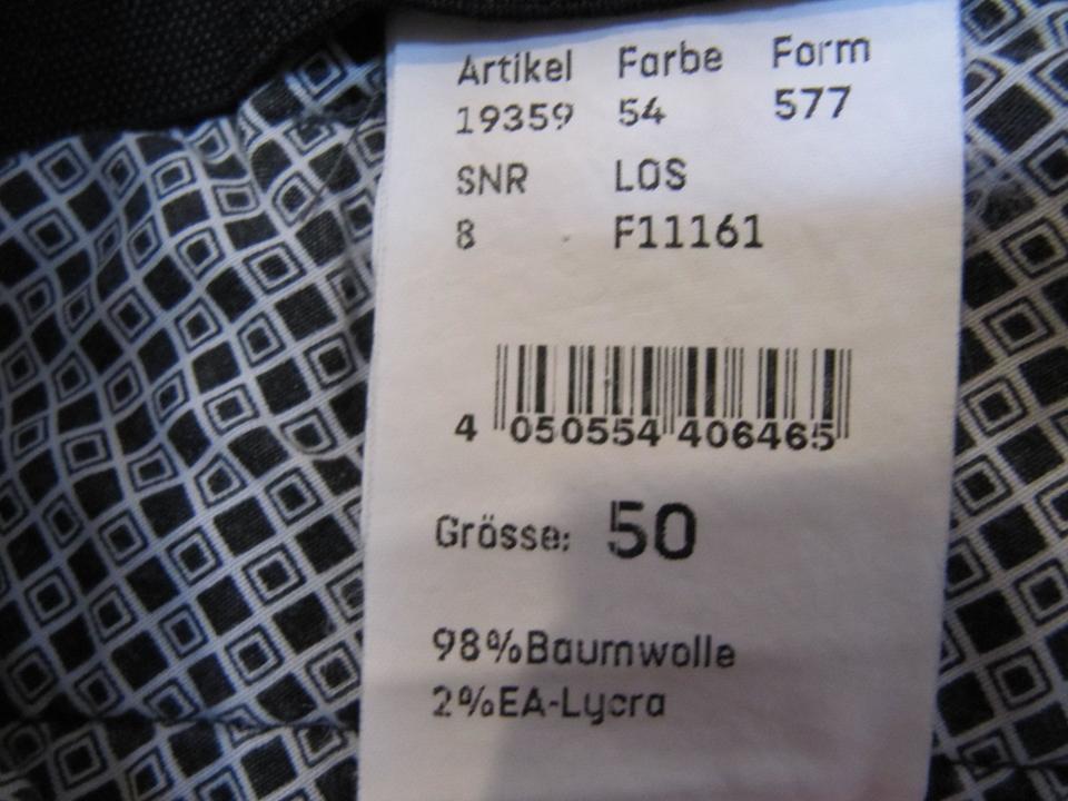 graue Hose von AUBI perfect fit Gr. 50 mit Stretch Herrenhose in Aschaffenburg