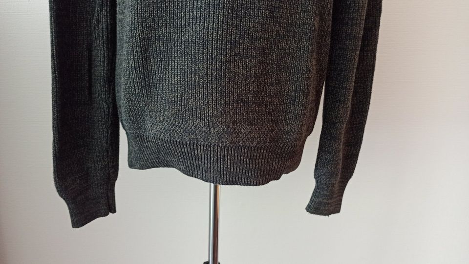 Herren Pullover Strickpullover - schwarz grau - C&A  - Gr. S in Leverkusen