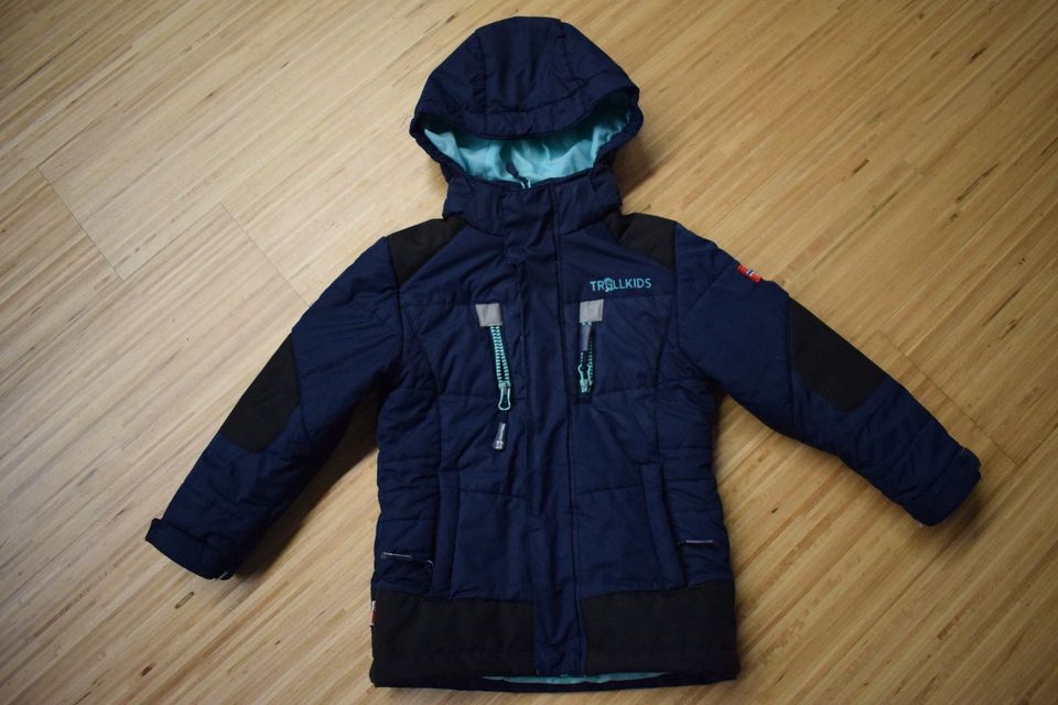 Trollkids Narvik Winterjacke Parka Gr.98 * blau türkis in Rudersberg