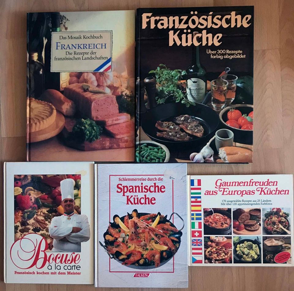 Kochbücher iItalienische, spanische, französische Rezepte ab in Nürnberg (Mittelfr)