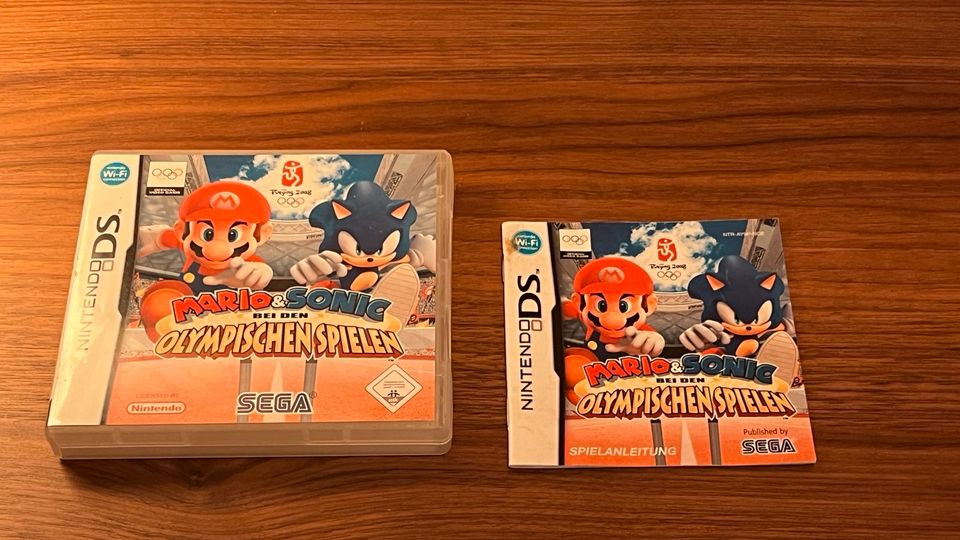 Nintendo Gameboy DS NUR Verpackung u.  Anleitung „Mario und Sonic in Wiesbaden