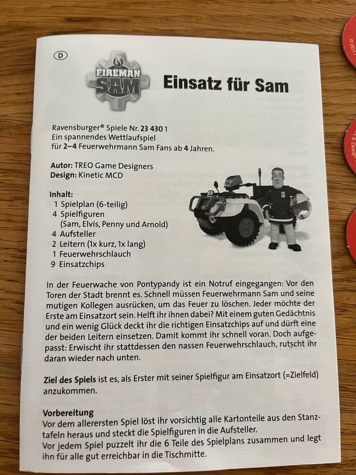 Feuerwehr Mann Sam Spiel Ravensburger Fireman Sam in Lohne (Oldenburg)