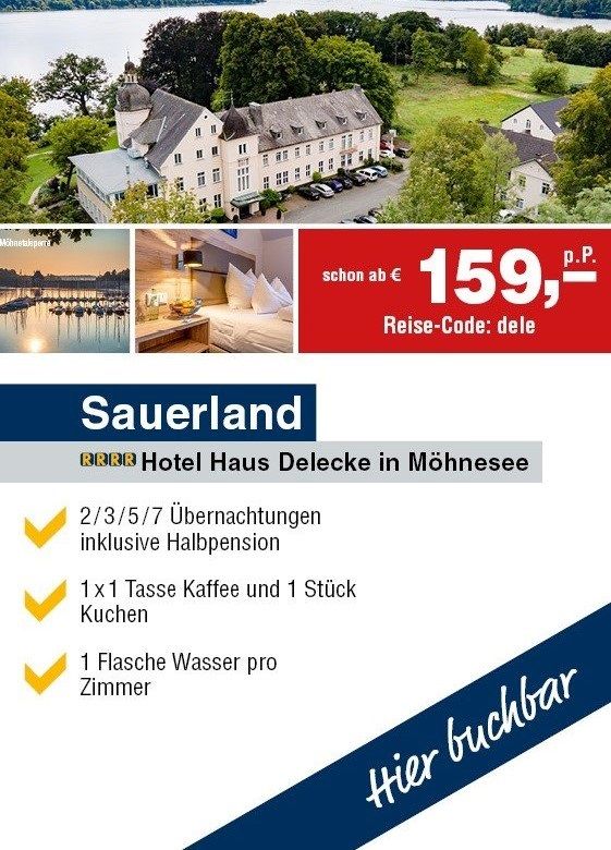 Sauerland | Hotel Haus Delecke in Möhnesee in Dresden