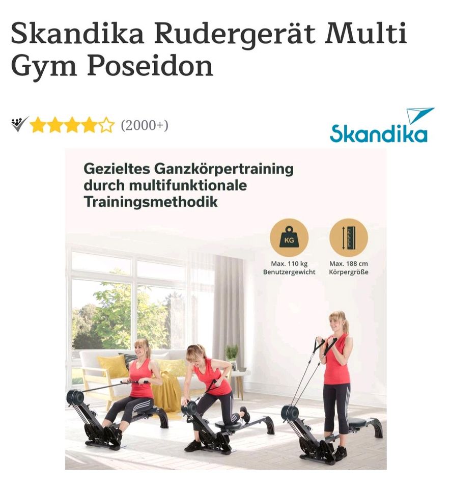 Rudergerät Skandika multi Gym Poseidon in Ludwigshafen