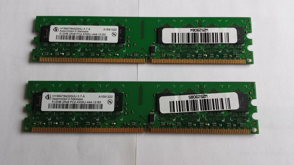 1 GB DDR2-SDRAM PC4200 von Qimonda / Infineon in Langenhagen