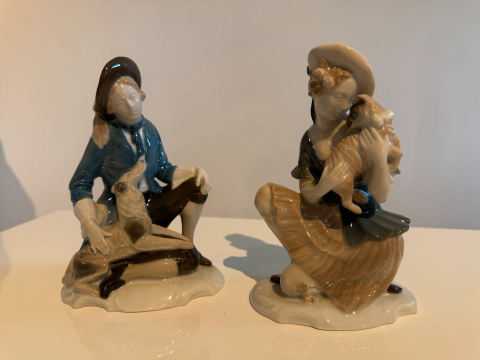 Rosenthal Selb Bavaria Porzellan Figuren / Schäferfiguren um 1920 in Taunusstein