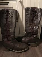 Lederstiefel Stiefel 36 braun Leder Schuhe Nordrhein-Westfalen - Monheim am Rhein Vorschau