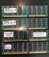 4x RAM PC3200 CL2.5 mit jeweils 256 MB Bayern - Erkheim Vorschau