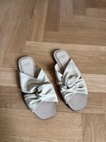 H&M Leder Slipper Sandalen beige 36 Ludwigsvorstadt-Isarvorstadt - Isarvorstadt Vorschau