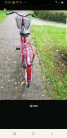 Rot Damen Fahrrad gebraucht gut funktioniert Zool 28 Hessen - Wiesbaden Vorschau