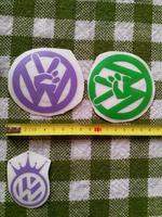 Sticker, Auto- Aufkleber, VW, grün & lila, Plotterware Rheinland-Pfalz - Holzappel (Rhein-Lahn-Kreis) Vorschau
