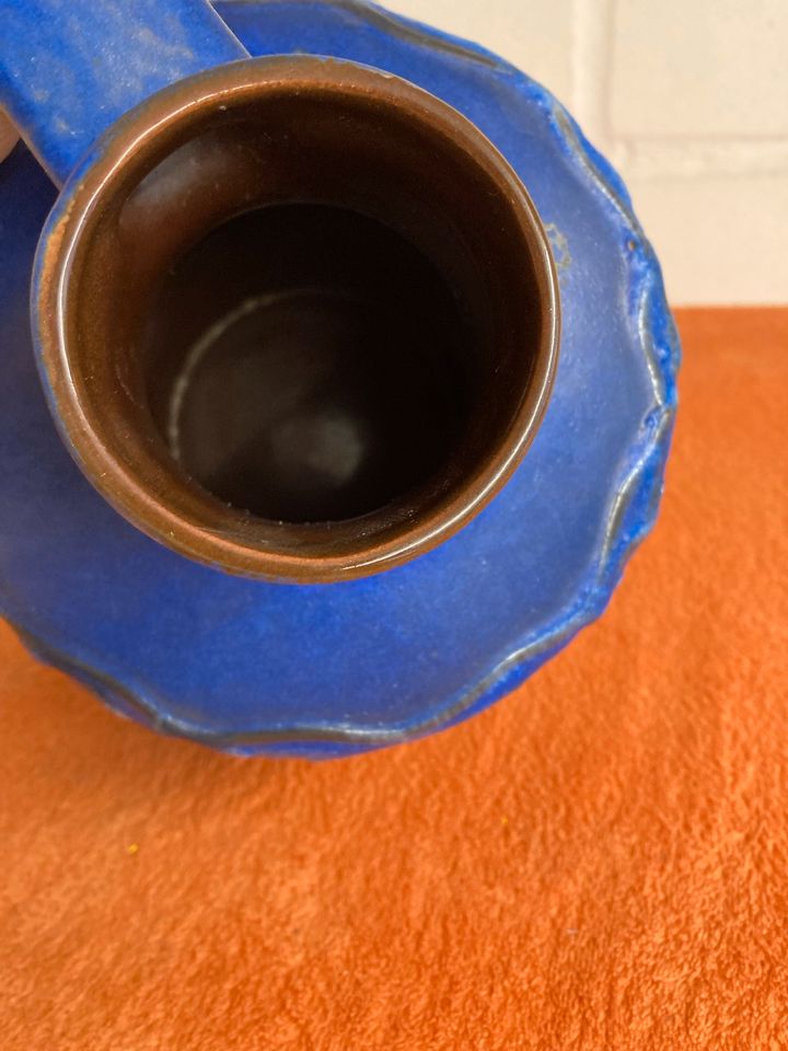 West Germany Keramik Krug Vase blau 531-20 in Krefeld