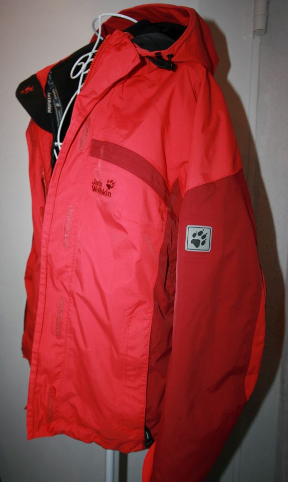 Jacke 2in1 Texapore Jack Wolfskin Outdoor Gr.XS S 34 36 rot in Kaub