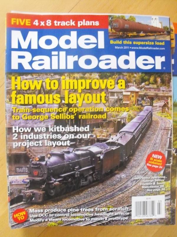 Model Railroader Magazine 2010 2011 2012 in Geschendorf