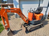 Vermiete Minibagger Microbagger Kubota K008 900KG nur 80cm breite Sachsen - Gelenau Vorschau