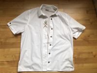 Vintage Trachtenbluse Trachtenhemd Gr. 42 Alphorn weiß Stickerei Hessen - Biebergemünd Vorschau